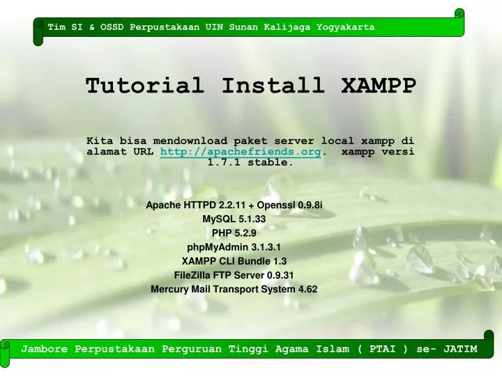 tutorial install xampp