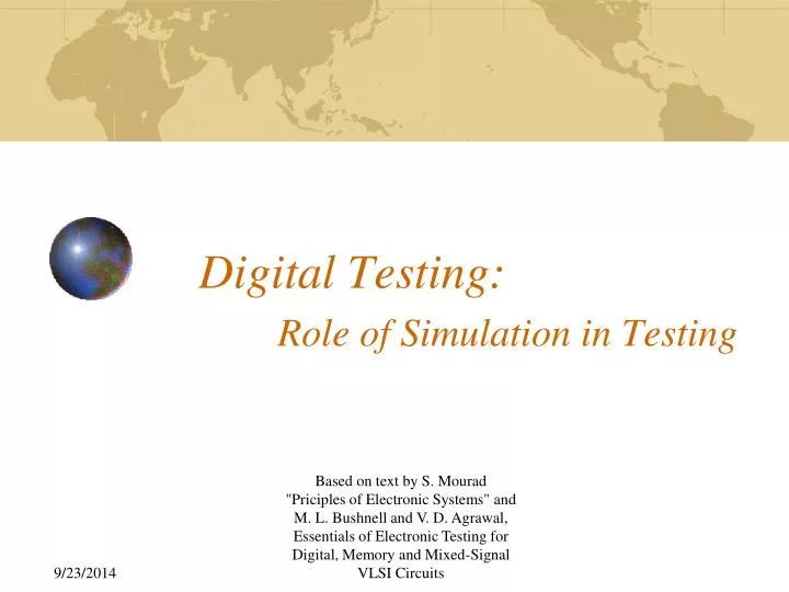 digital testing role of simulation in testing