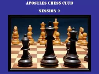 Apostles chess club Session 2