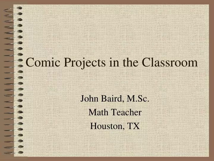 comic projects in the classroom