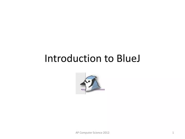 introduction to bluej