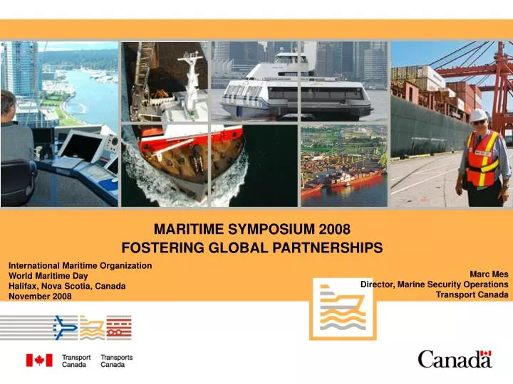 maritime symposium 2008 fostering global partnerships
