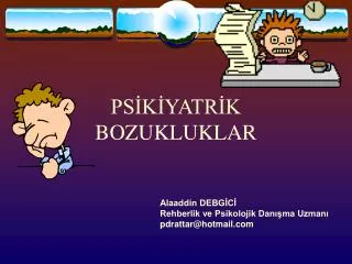 ps k yatr k bozukluklar