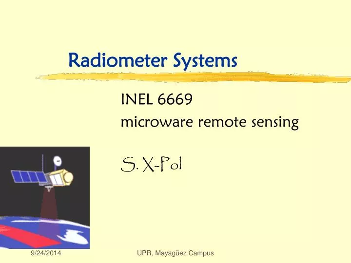 radiometer systems