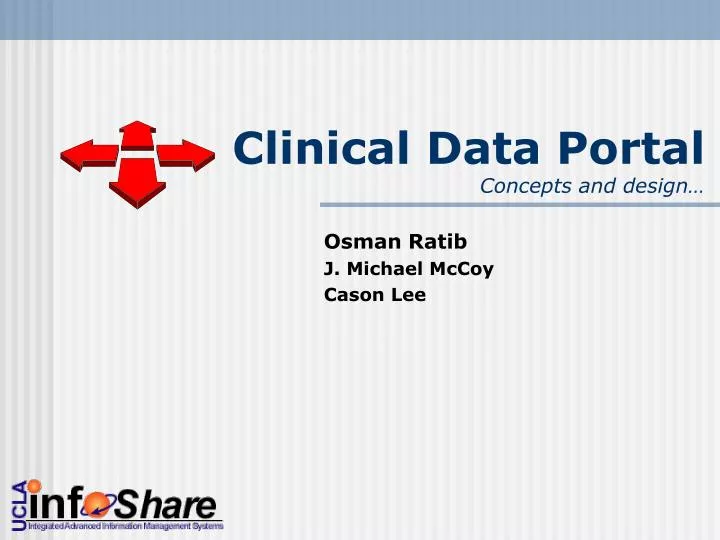 clinical data portal concepts and design