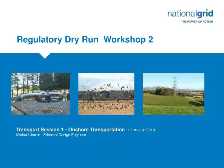regulatory dry run workshop 2