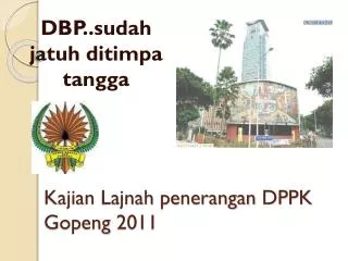 kajian lajnah penerangan dppk gopeng 2011