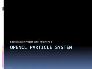 OpenCL Particle System