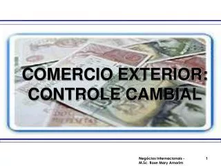 comercio exterior controle cambial