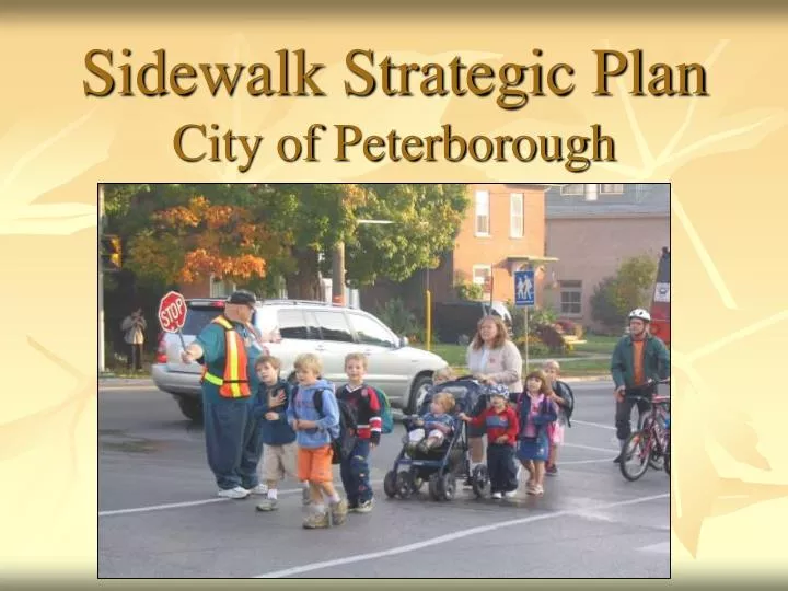 sidewalk strategic plan city of peterborough