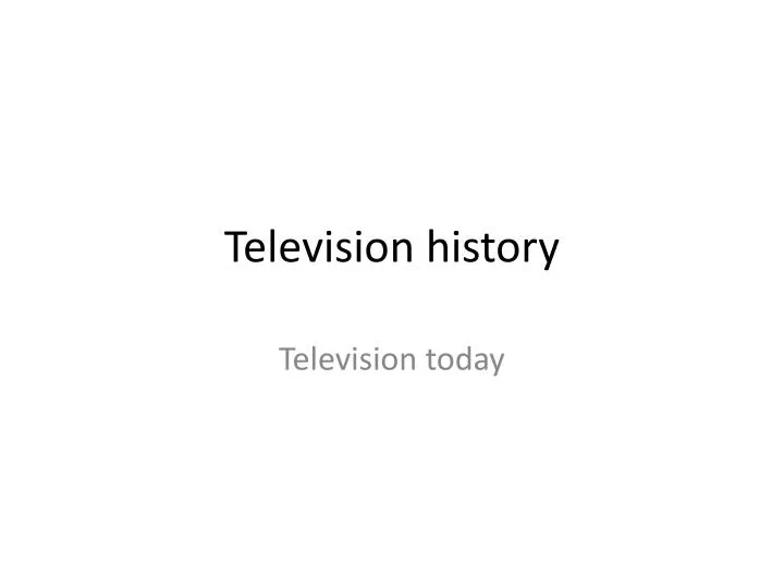 television history