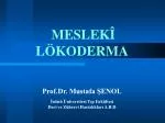 MESLEKÎ LÖKODERMA - slide 1
