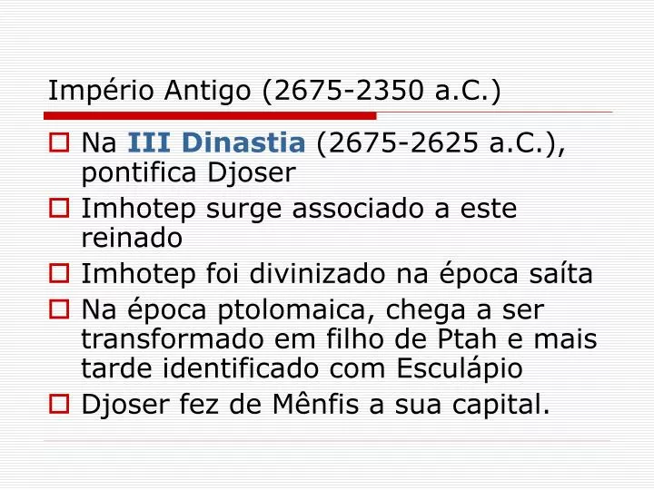 imp rio antigo 2675 2350 a c