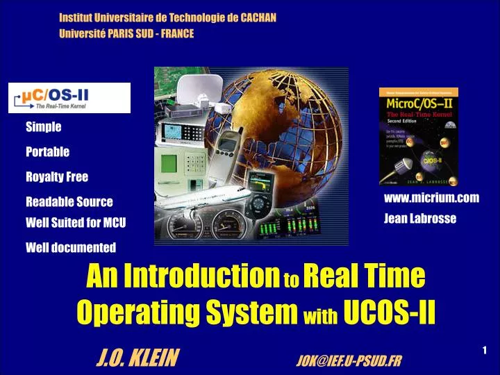 an introduction to real time operating system with ucos ii