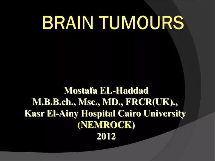 brain tumours