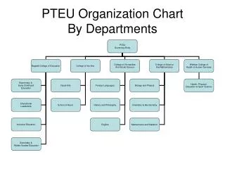 PTEU Organization Chart By Departments