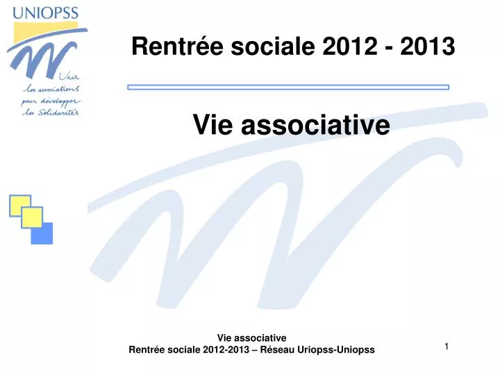 rentr e sociale 2012 2013