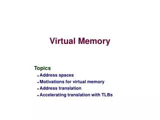 Virtual Memory