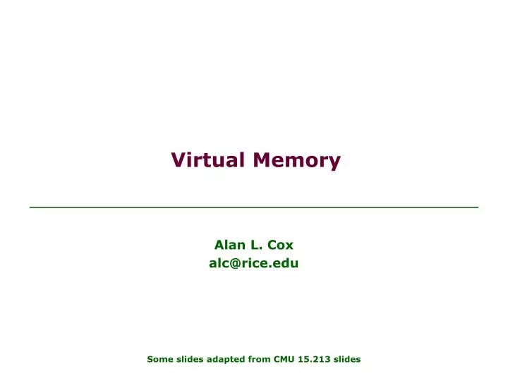 virtual memory