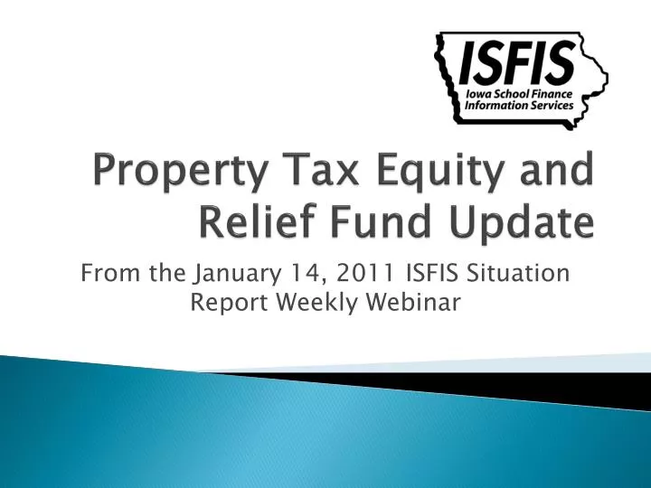 property tax equity and relief fund update
