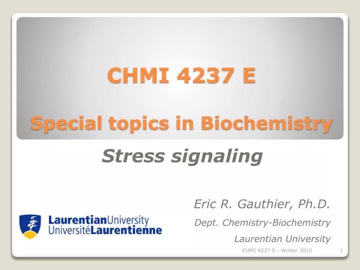 chmi 4237 e special topics in biochemistry