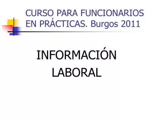 curso para funcionarios en pr cticas burgos 2011