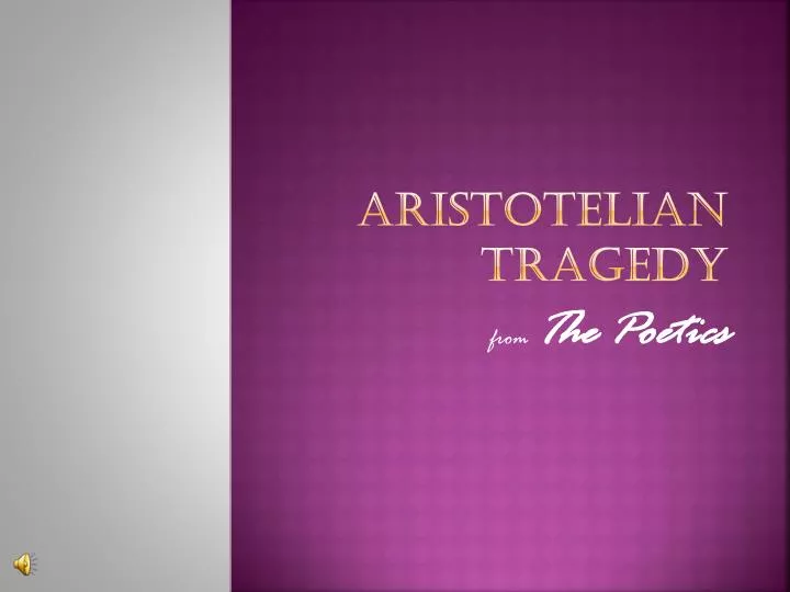 aristotelian tragedy