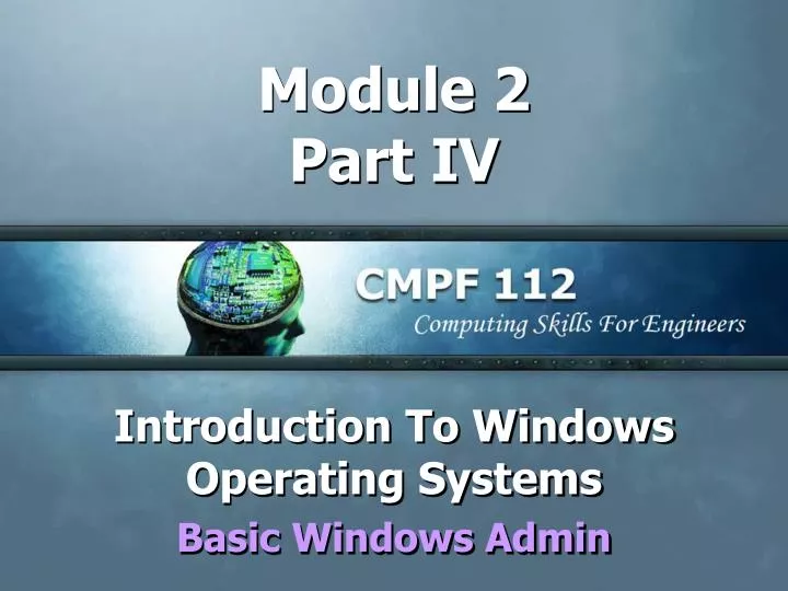 module 2 part iv