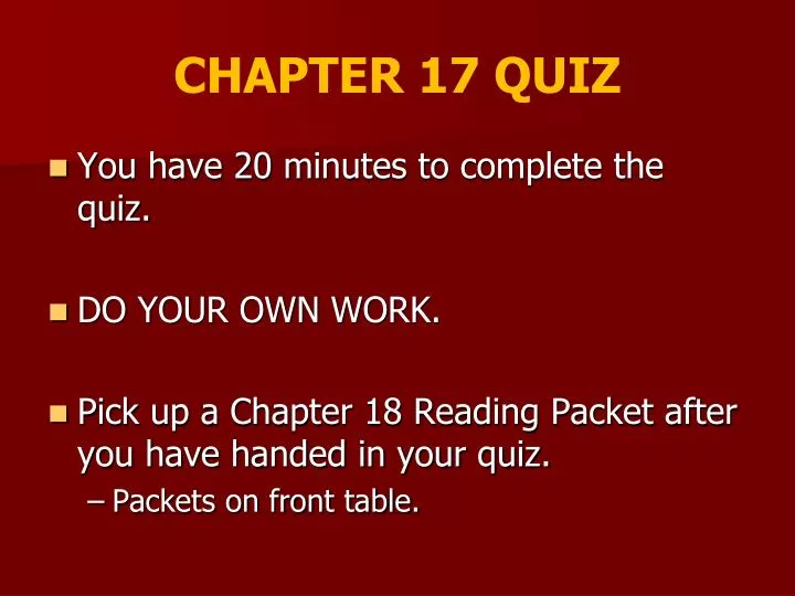 chapter 17 quiz