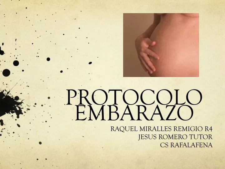 protocolo embarazo