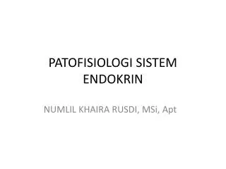 patofisiologi sistem endokrin