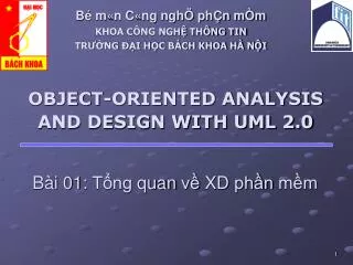 object oriented analysis and design with uml 2 0