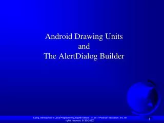 Android Drawing Units and The AlertDialog Builder