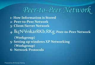 Peer-to-Peer Network