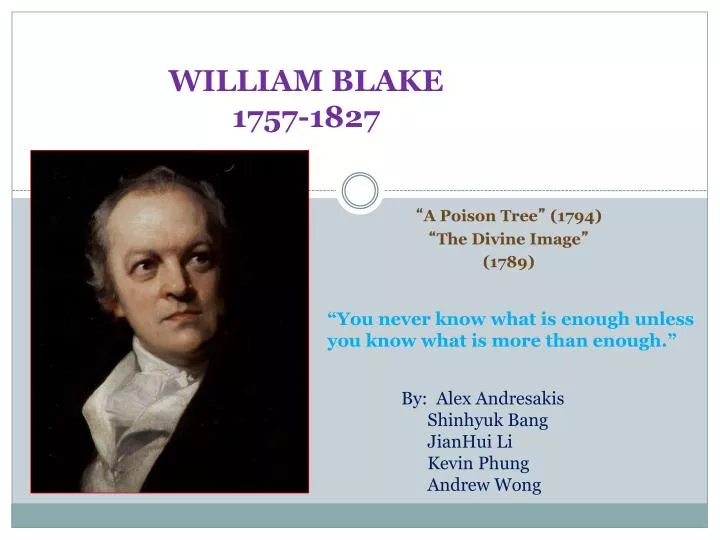 william blake 1757 1827