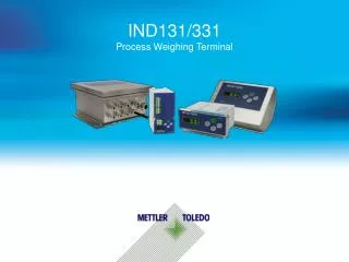 IND131/331 Process Weighing Terminal