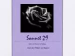 Sonnet 29 - slide 1