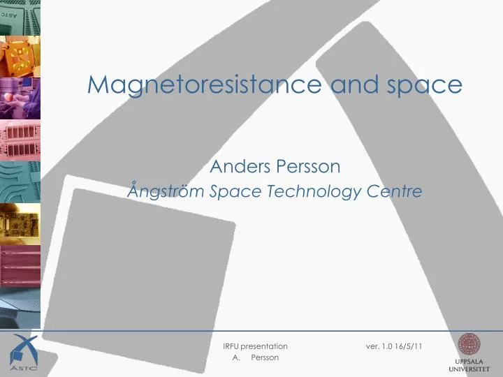 magnetoresistance and space