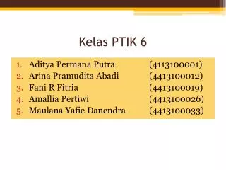 kelas ptik 6