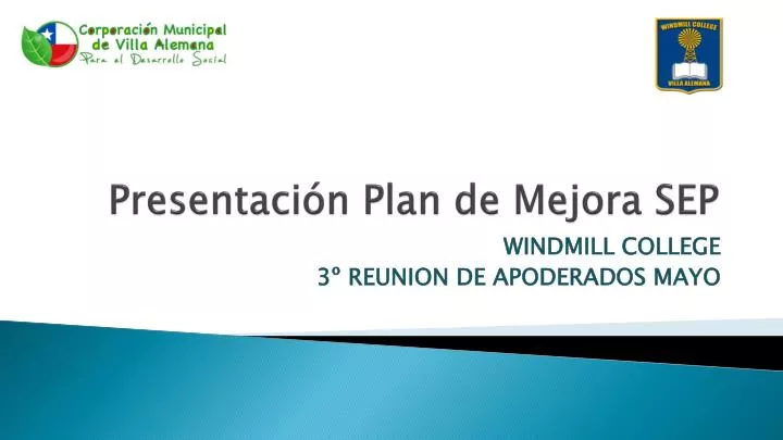 presentaci n plan de mejora sep