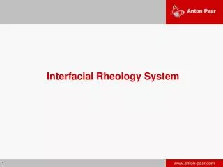Interfacial Rheology System