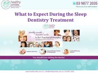 What to Expect During the Sleep Dentistry Treatment