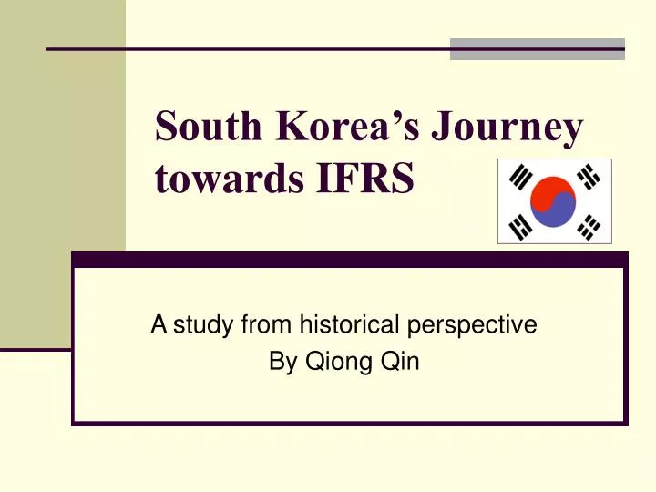 south korea s journey towards ifrs