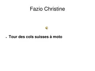 fazio christine