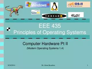 EEE 435 Principles of Operating Systems