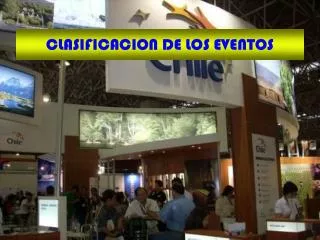 clasificacion de los eventos