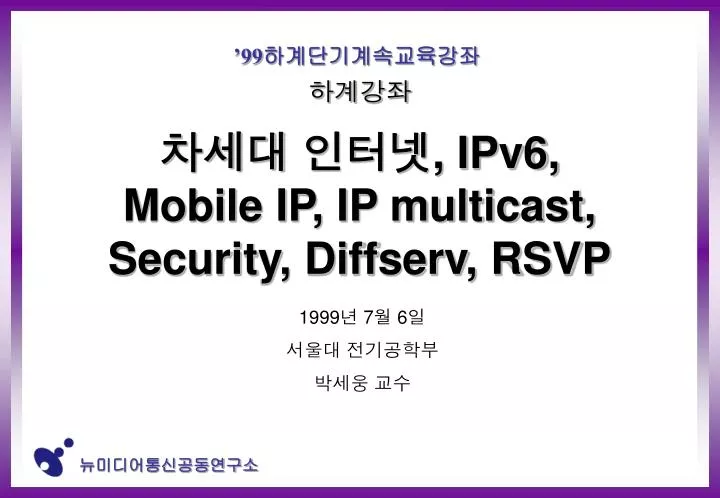 ipv6 mobile ip ip multicast security diffserv rsvp