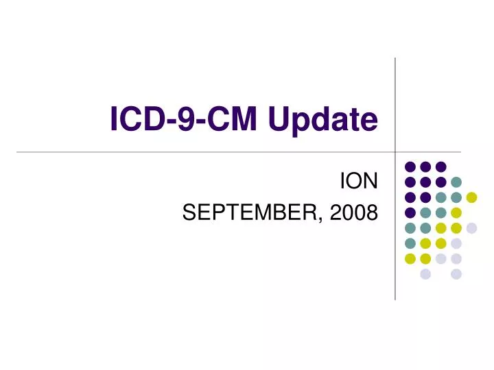 icd 9 cm update