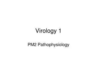 Virology 1