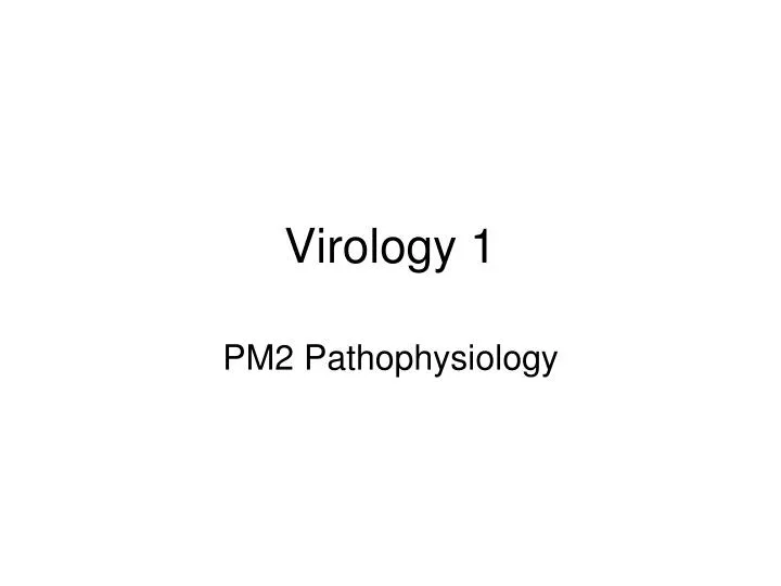 virology 1